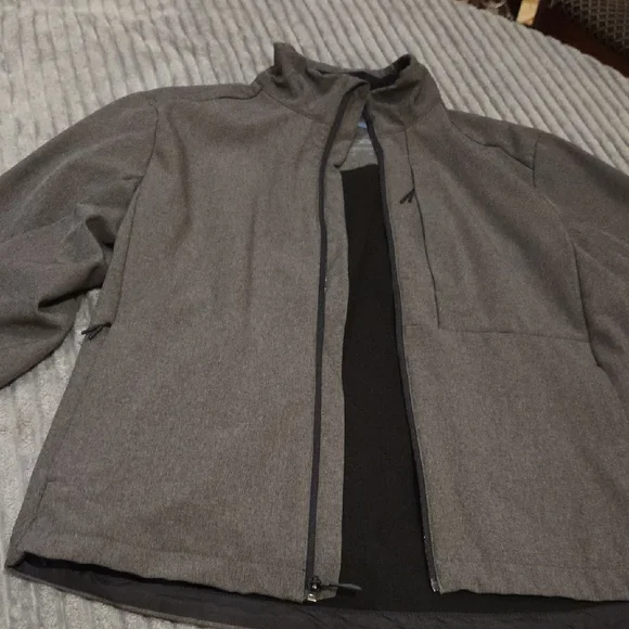 Men's Gray Performance Jacket - Picture 7 of 14
